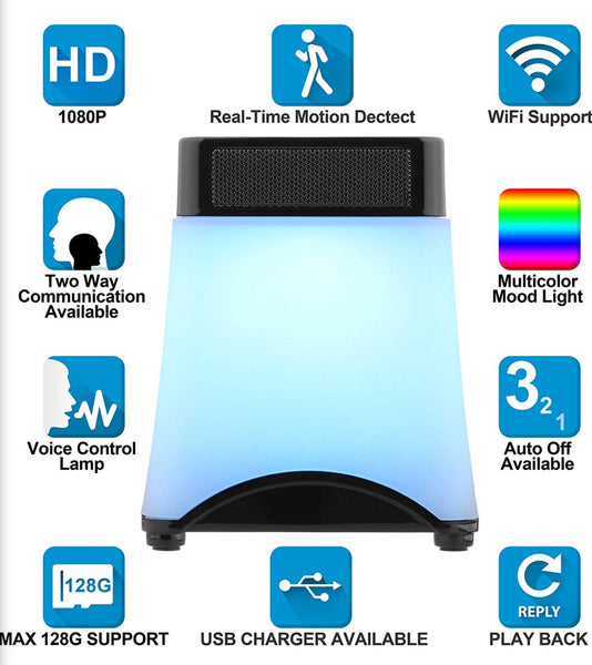 Hidden LED Night Light Spy Camera