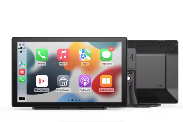 9 inch Touchcreen Display: Wireless Apple CarPlay + Android Auto